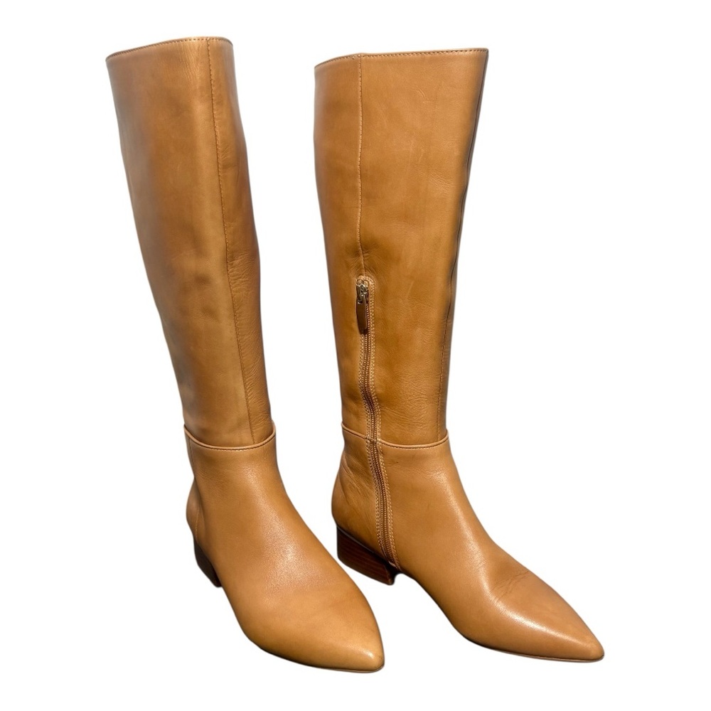 STEVE MADDEN Adelina Caramel Leather Boots